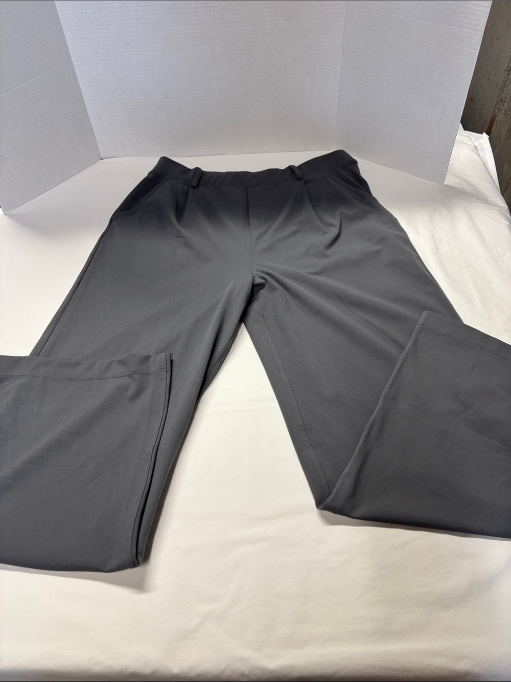 Women's Wide-Leg Workout Trousers - Charcoal